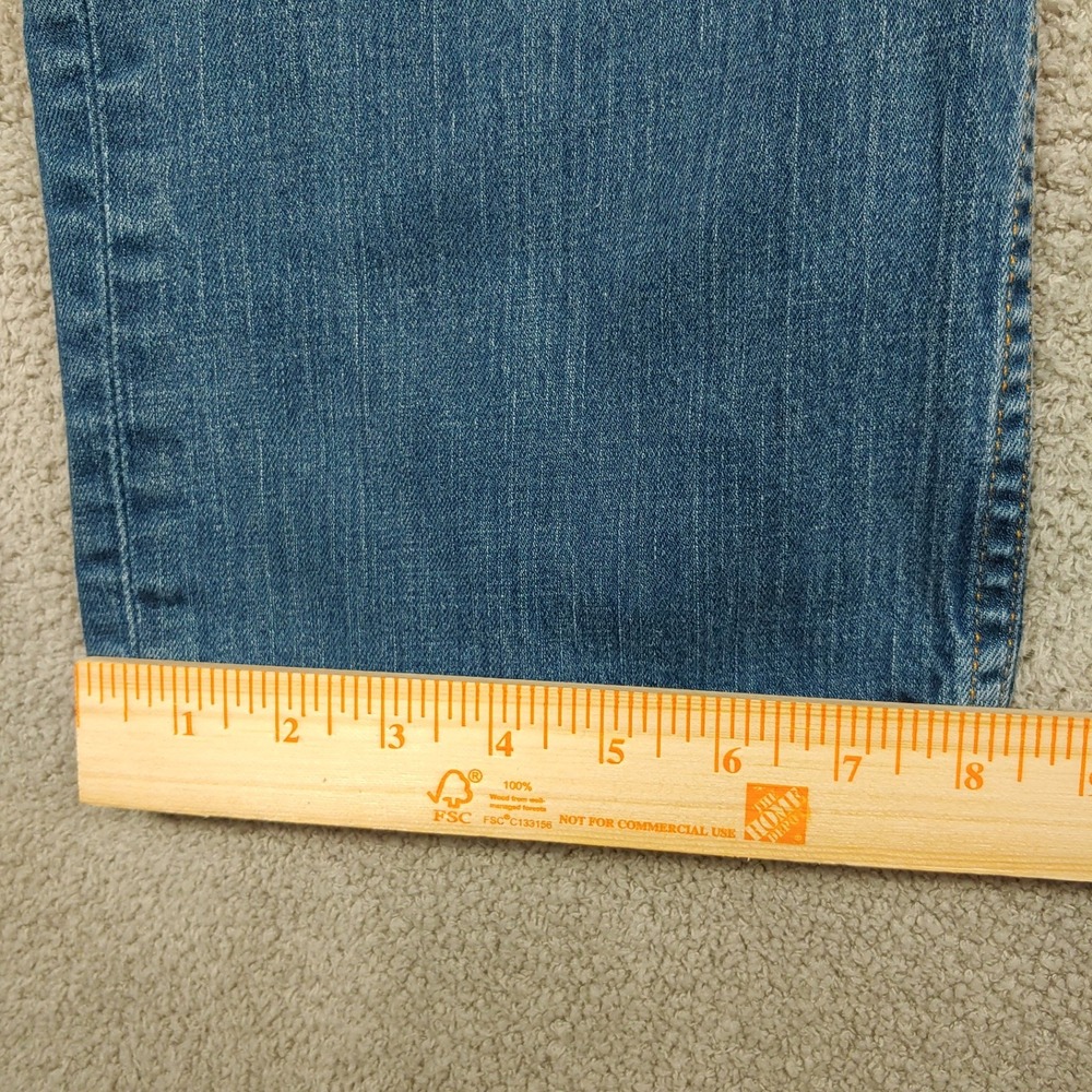 Levi Strauss 514 Straight Leg Jeans - Mens 38x30 - Blue Denim Stretch - Picture 9 of 16